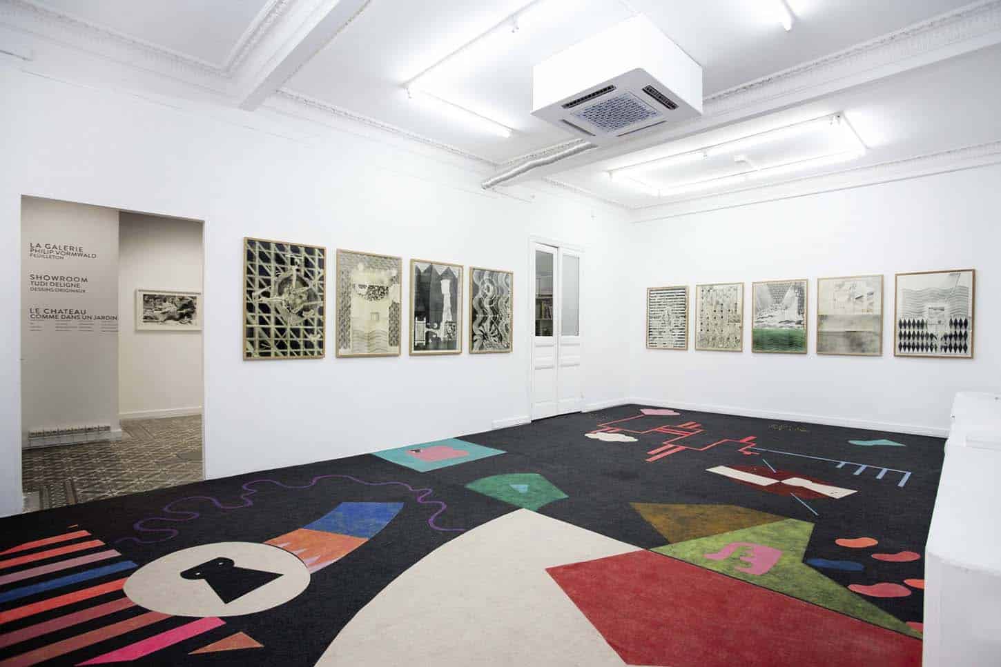 • La galerie :
Philip Vormwald,
Feuilleton
tapis de sol en collaboration avec
Baptiste César
26 février - 5 mai 2016