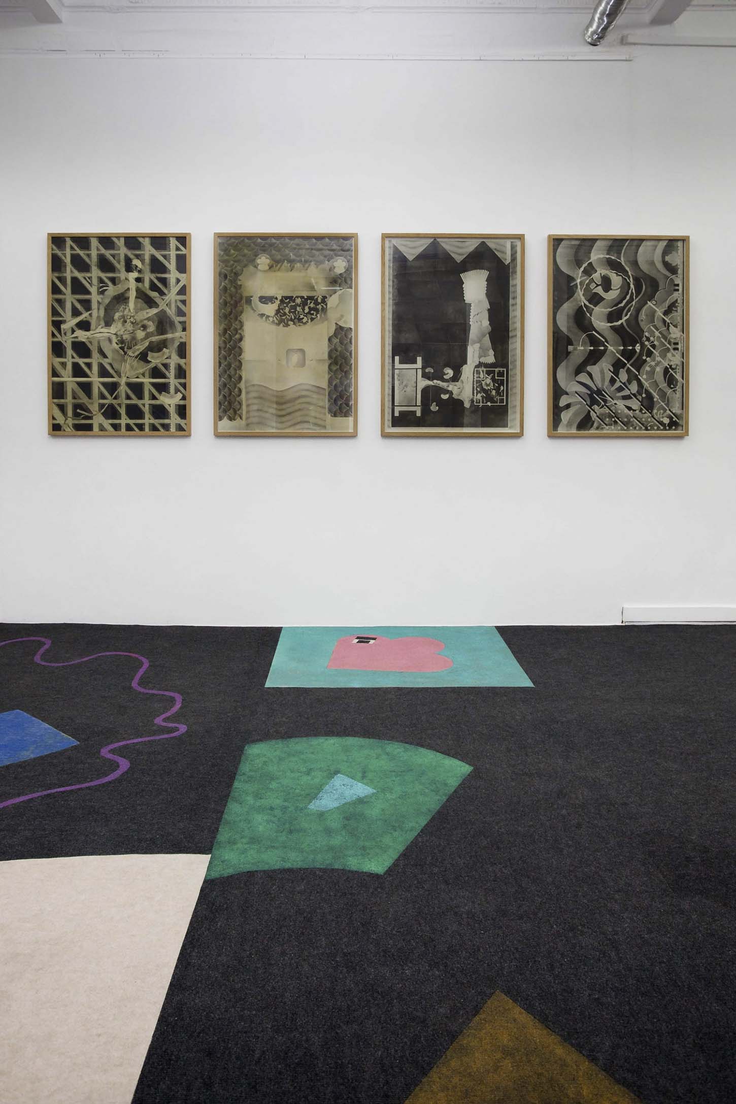 • La galerie :
Philip Vormwald,
Feuilleton
tapis de sol en collaboration avec
Baptiste César
26 février - 5 mai 2016