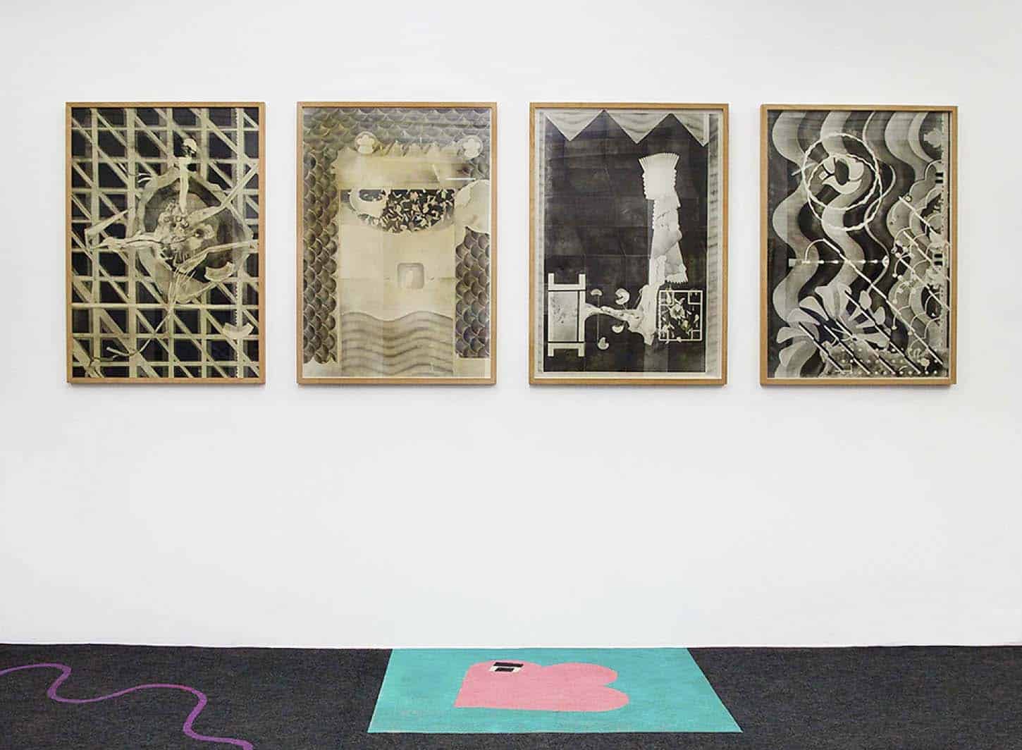 • La galerie :
Philip Vormwald,
Feuilleton
tapis de sol en collaboration avec
Baptiste César
26 février - 5 mai 2016