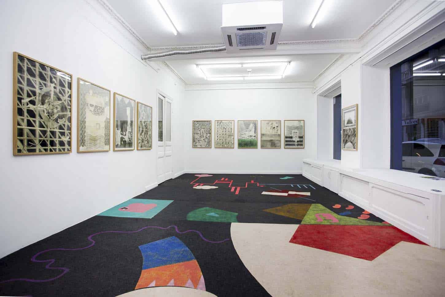 • La galerie :
Philip Vormwald,
Feuilleton
tapis de sol en collaboration avec
Baptiste César
26 février - 5 mai 2016