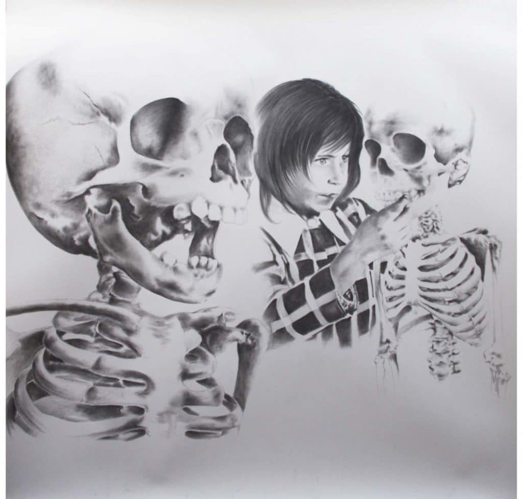 Stéphane Protic, Sans titre, 2014, mine graphite sur papier, 144 x 150 cm