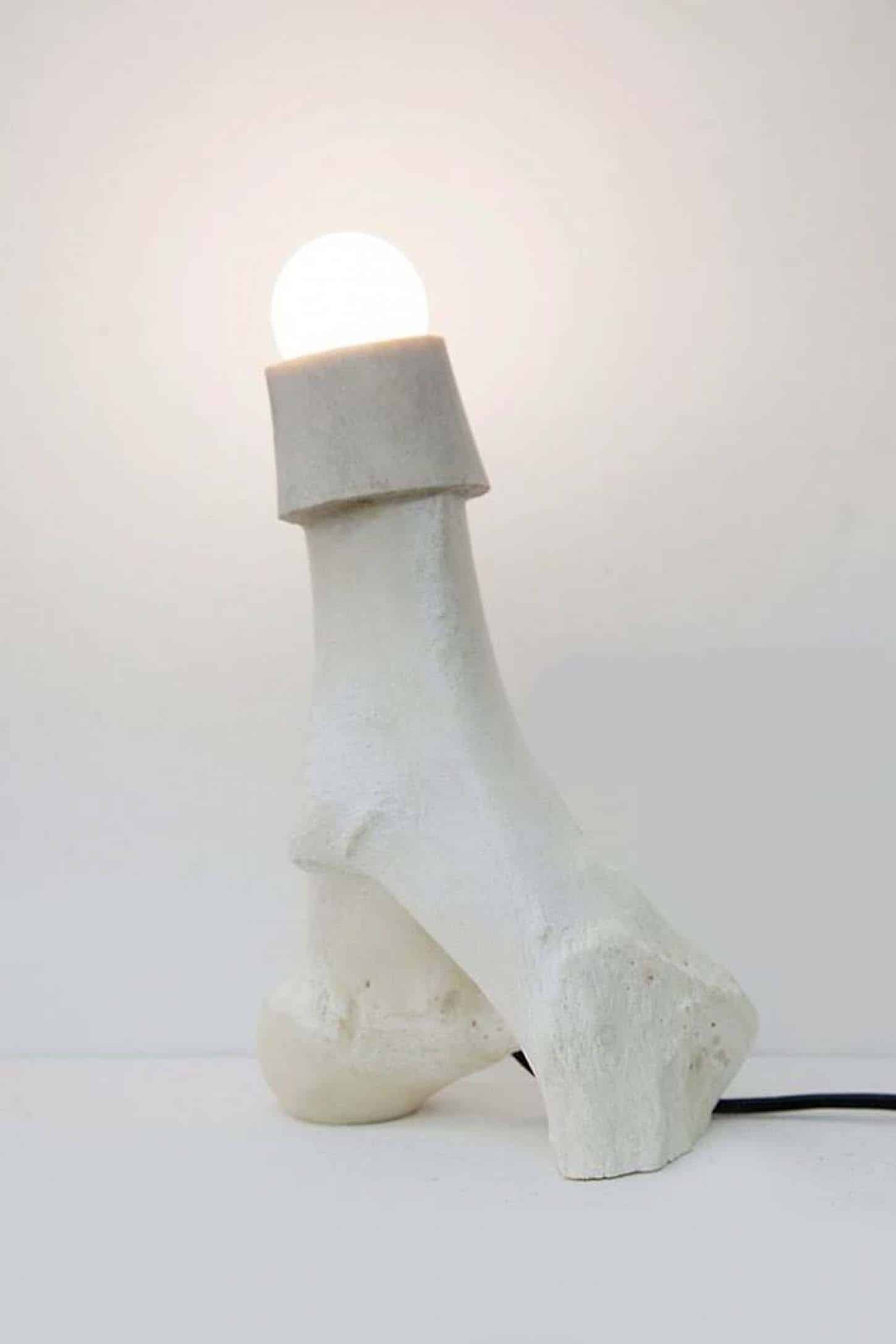 Richard Fauguet
Lampalos II, 2016
liseuse pour chien (Tekel), os, ampoule, fil électrique, 26 x 14,5 x 9 cm
