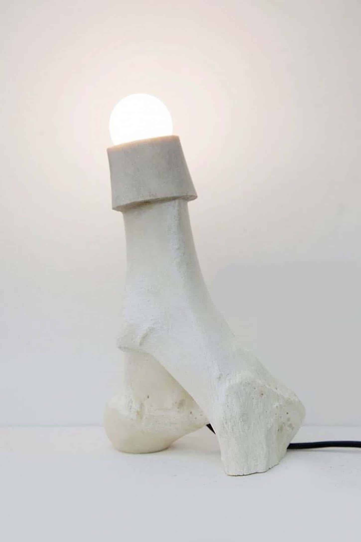 Richard Fauguet
Lampalos II, 2016
liseuse pour chien (Tekel), os, ampoule, fil électrique, 26 x 14,5 x 9 cm