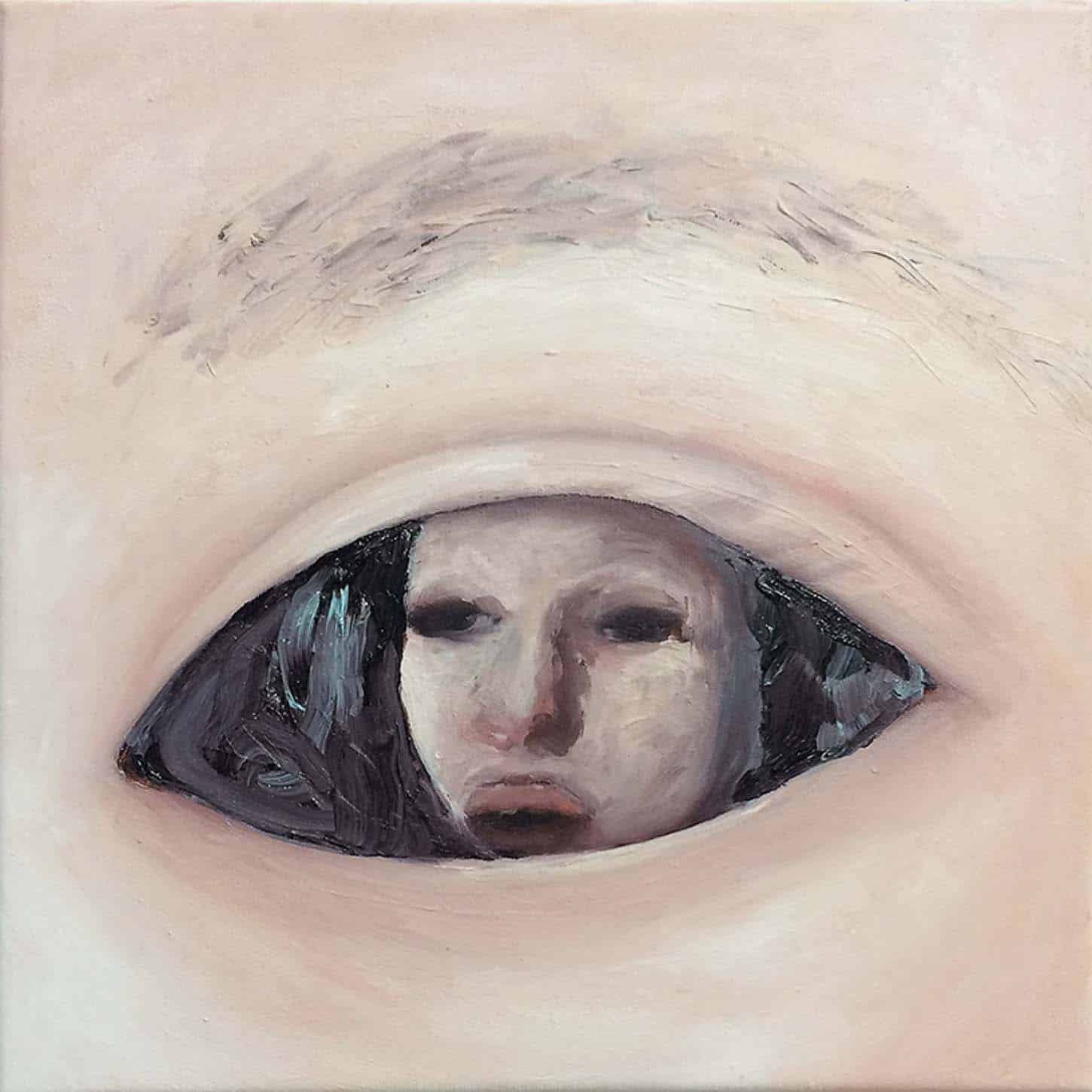 Emelie Theander, Inside Out, 2016oil on canvas, 30 x 30 cm