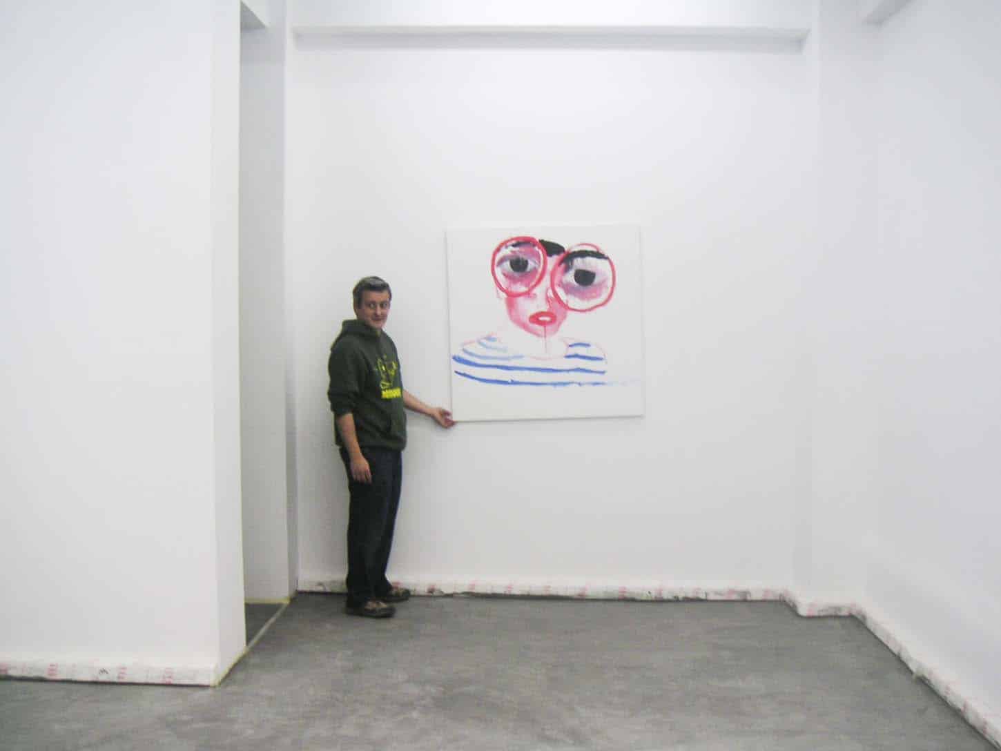 Open, février 2006, première exposition du deuxième lieu d'Espace A VENDRE à Nice,  rue Smolett. Thierry Lagalla